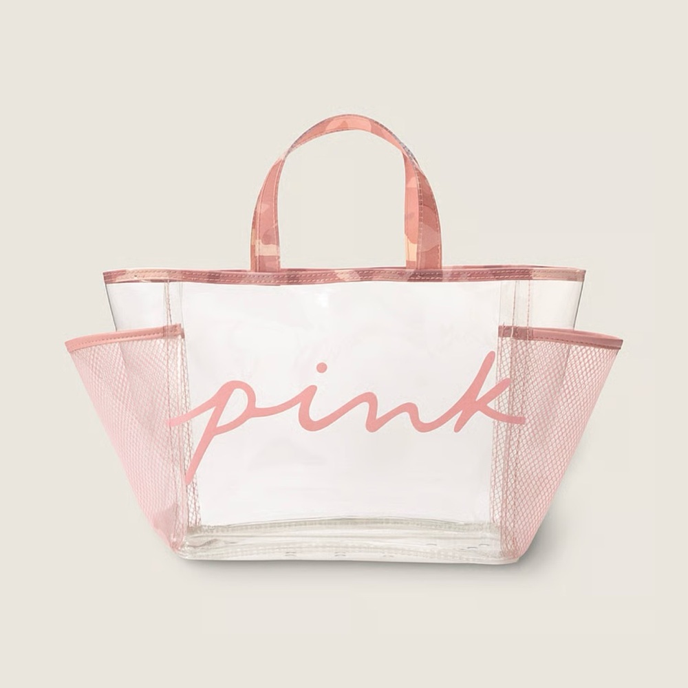 PINK Victoria's Secret Pink Tote Bag Structured Design
